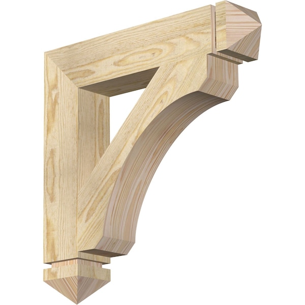 Ekena Millwork Legacy Arts & Crafts Rough Sawn Bracket, Douglas Fir, 4"W x 22"D x 22"H BKT04X22X22LEC03RDF - main